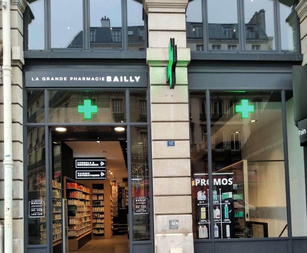 Devanture pharmacie de Bailly